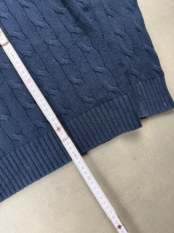 Ralph Lauren Cable Knit Sweater – Marineblau – Größe M