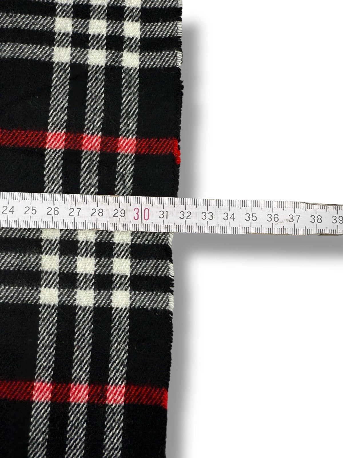 Burberry Schal – Schwarz – 100 % Lammwolle