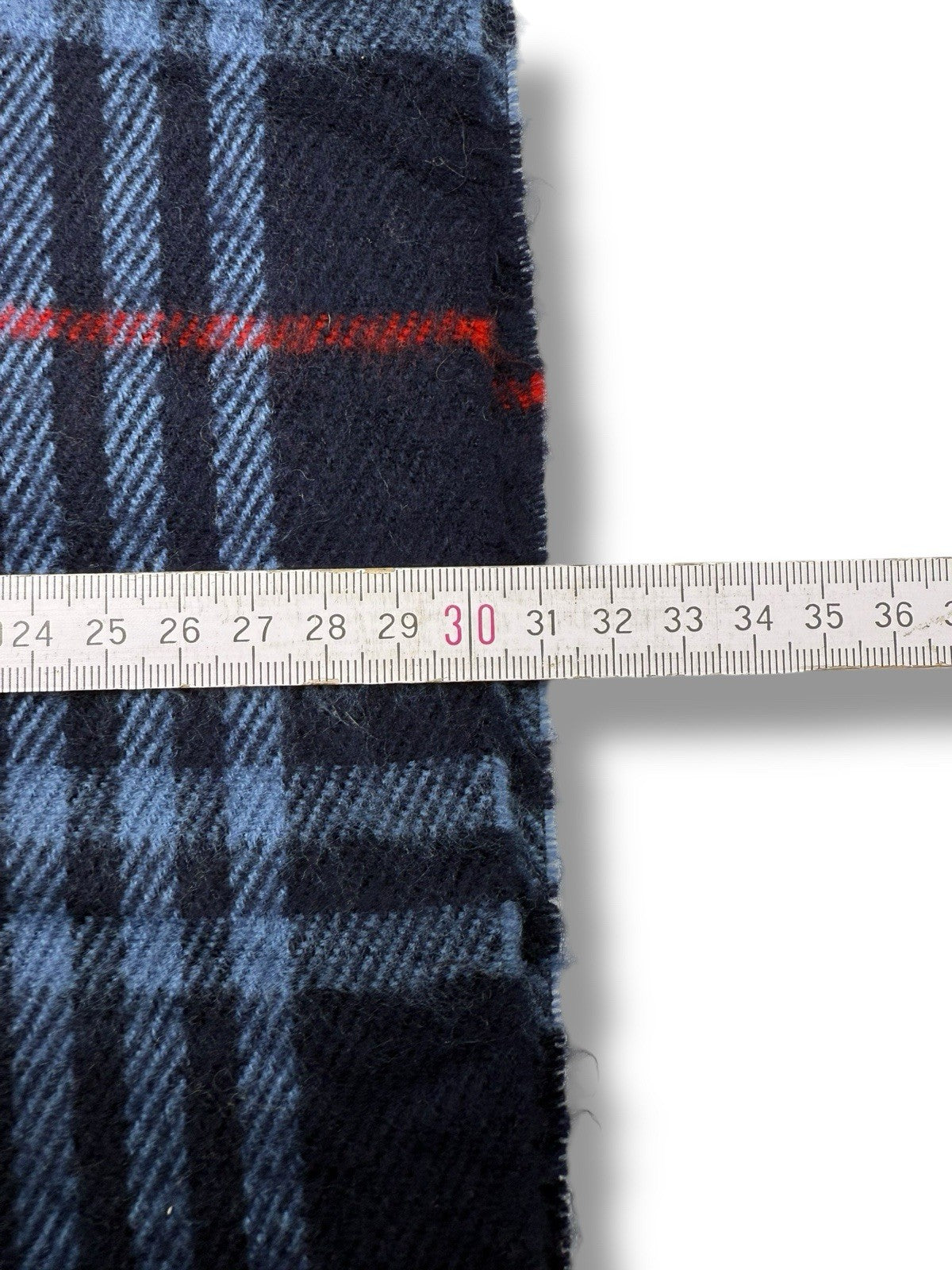 Burberry Schal – Blau – 100 % Lammwolle