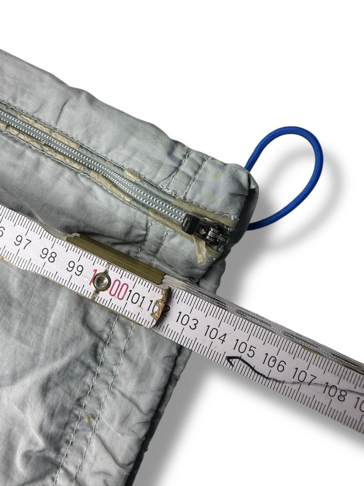 Nike – Hex Track Pants – Grau mit Blau – Größe S – Vintage