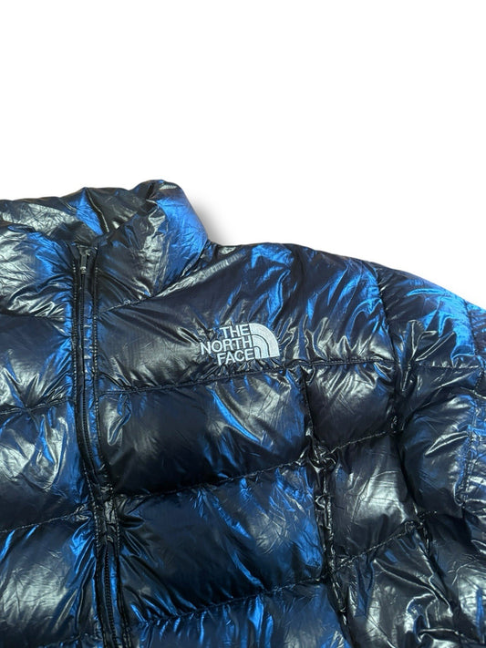 The North Face Puffer Jacket – Schwarz/Glänzend – 700 Fill – Herren M