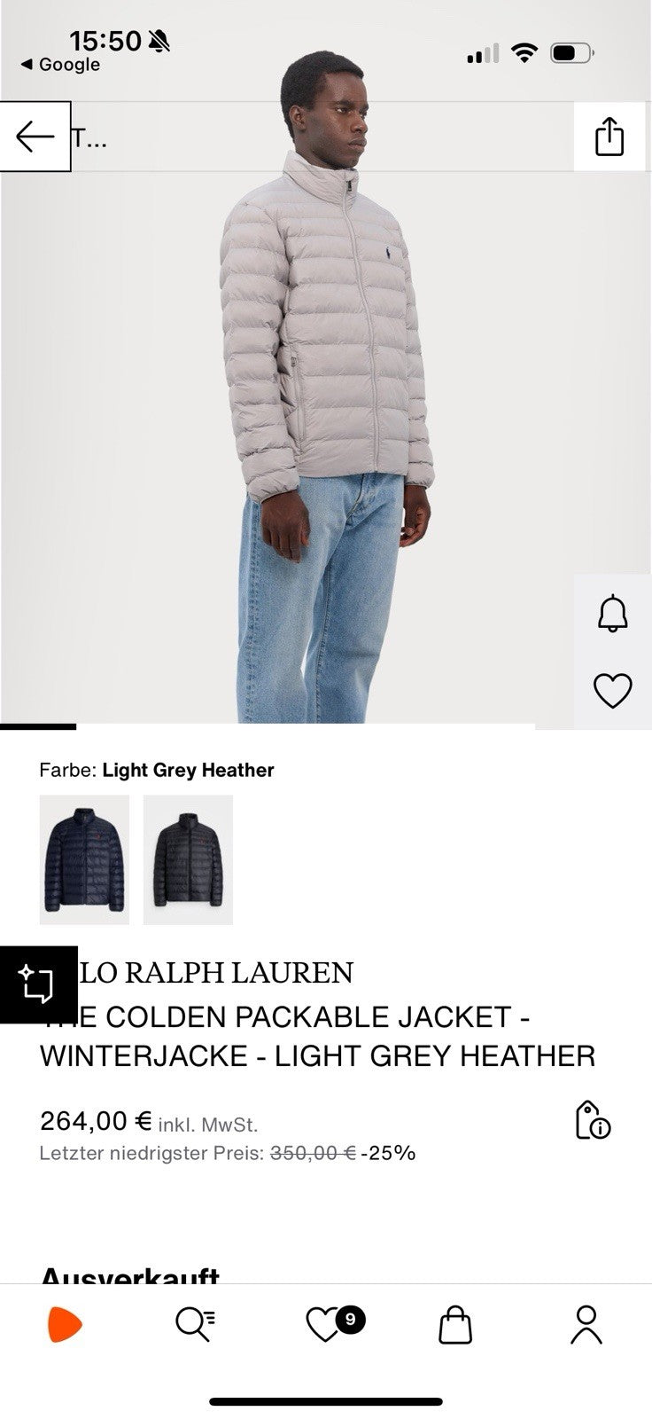 Ralph Lauren Step Jacket – Beige – Größe L / XL – Neu