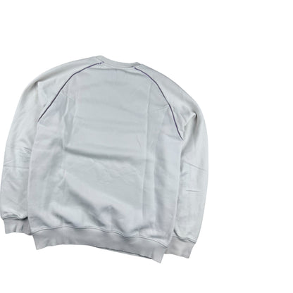 Adidas Real Madrid sweater weiß vintage S