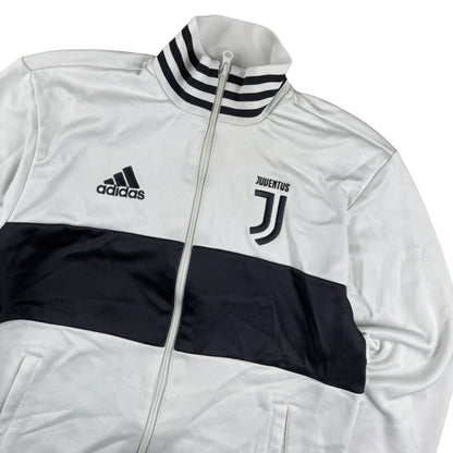Juventus Turin Adidas Vintage Jacke – S – Weiß/Schwarz – Seltenes Sammlerstück