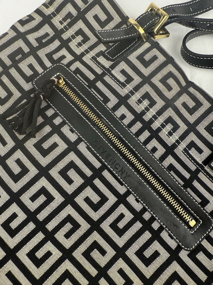 Vintage Givenchy Tasche – Canvas & Leder, Monogram, Top Zustand