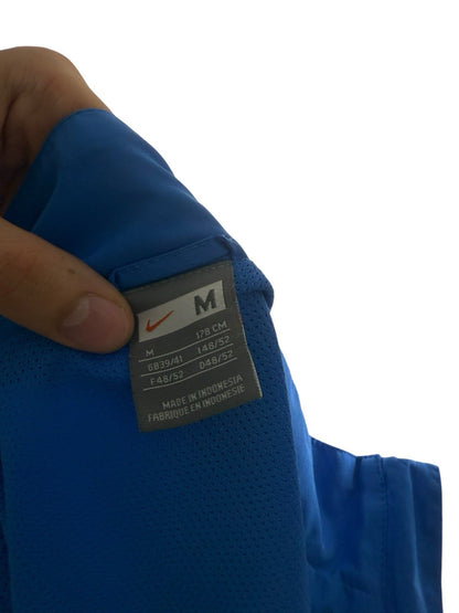 Vintage Nike Trackjacke – Hellblau & Schwarz, Größe M, 90s Look