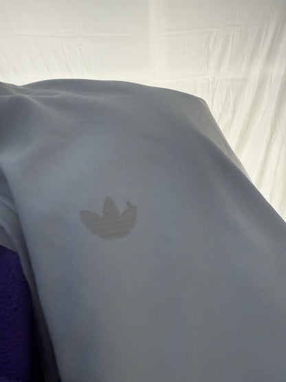 Vintage Adidas Half-Zip Jacke – Grau – Baggy Fit – Größe M–L