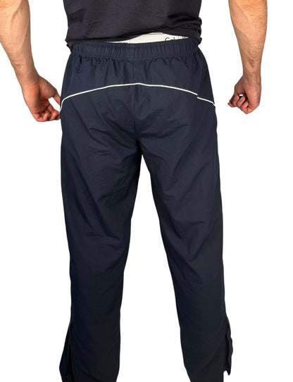 Vintage Nike Track Pants – Open-Leg mit verstellbarem Beinabschluss  Navy Blau L