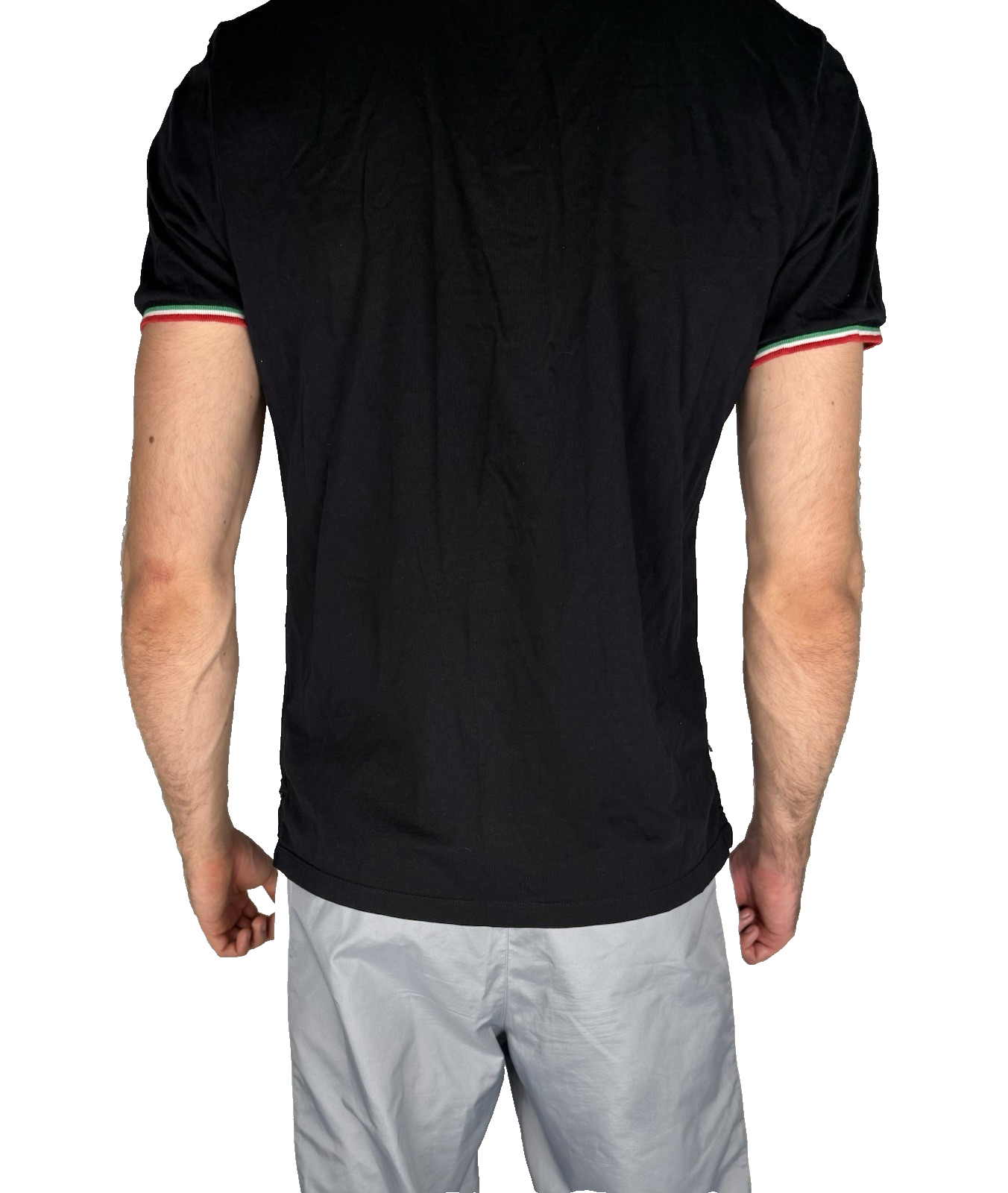 Ferrari Polo Shirt Schwarz – Kurzarm, Größe L, mit Ferrari Wappen