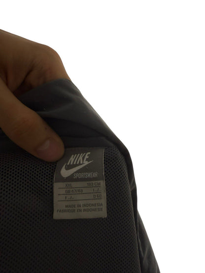 Vintage Trackjacke – Grau/Schwarz, Baggy Fit, Größe 2XL (sitzt wie XL)