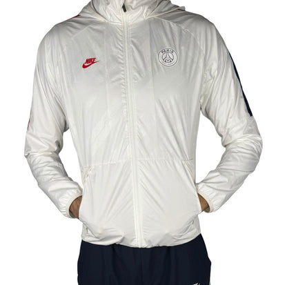 Nike PSG Windbreaker – Weiß, Größe M , leichter Vintage-Style