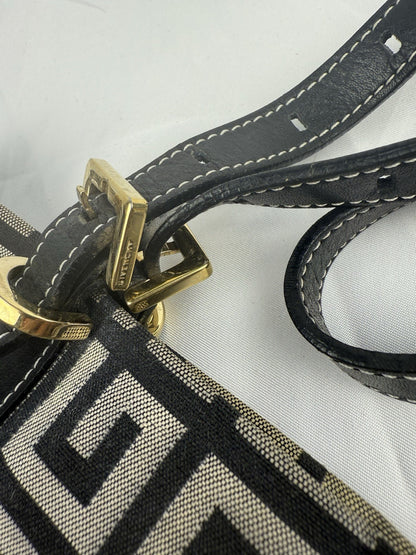 Vintage Givenchy Tasche – Canvas & Leder, Monogram, Top Zustand