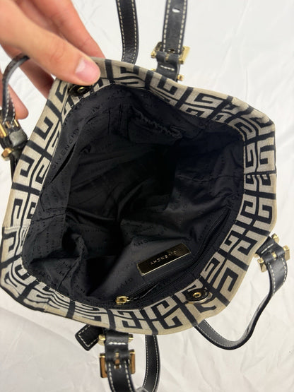 Vintage Givenchy Tasche – Canvas & Leder, Monogram, Top Zustand