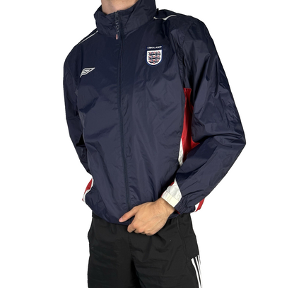 Vintage England Umbro Regenjacke – Dunkelblau – Größe L Vintage retro rare