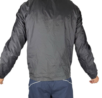 Nike Track Jacket Schwarz – Leichtgewicht Nylon, Größe M, Vintage Style