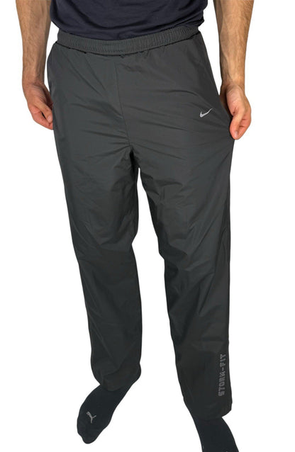Nike Storm-FIT Track Pants – Schwarz, Open-Leg Nylonhose, Herren M