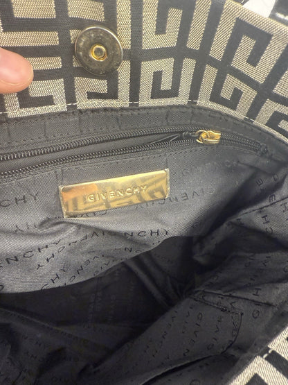 Vintage Givenchy Tasche – Canvas & Leder, Monogram, Top Zustand