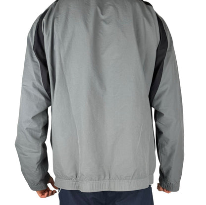 Vintage Trackjacke – Grau/Schwarz, Baggy Fit, Größe 2XL (sitzt wie XL)