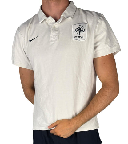 Nike Frankreich Nationalmannschaft T-Shirt – Weiß, Baggy Boxy Fit – Größe M-L