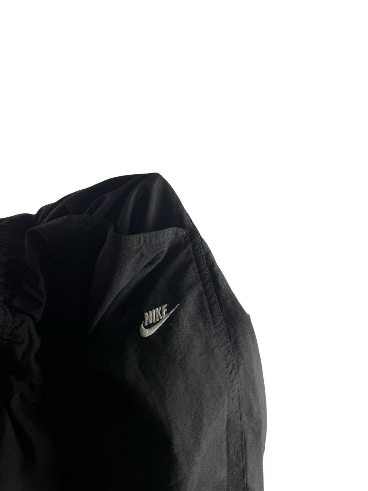 Nike Track Pants Open-Leg – Schwarz, Größe M, Vintage Nylonhose