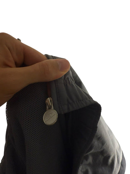 Vintage Trackjacke – Grau/Schwarz, Baggy Fit, Größe 2XL (sitzt wie XL)