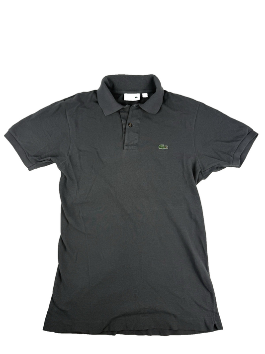 Lacoste Polo Shirt – Grau, Größe S (FR 3 / US S), klassisches Krokodillogo