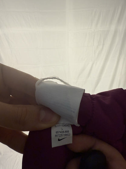 Vintage Nike Manchester City Bench Jacket – Lila/Schwarz – Größe L