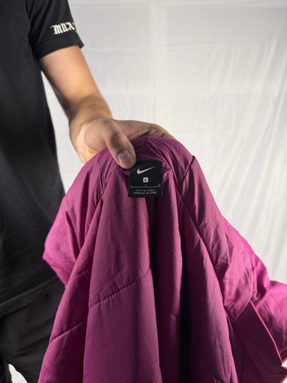 Vintage Nike Manchester City Bench Jacket – Lila/Schwarz – Größe L