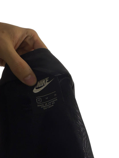 Nike Track Jacket Schwarz – Leichtgewicht Nylon, Größe M, Vintage Style