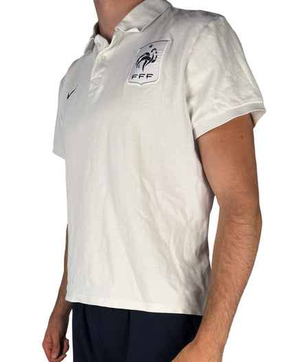 Nike Frankreich Nationalmannschaft T-Shirt – Weiß, Baggy Boxy Fit – Größe M-L