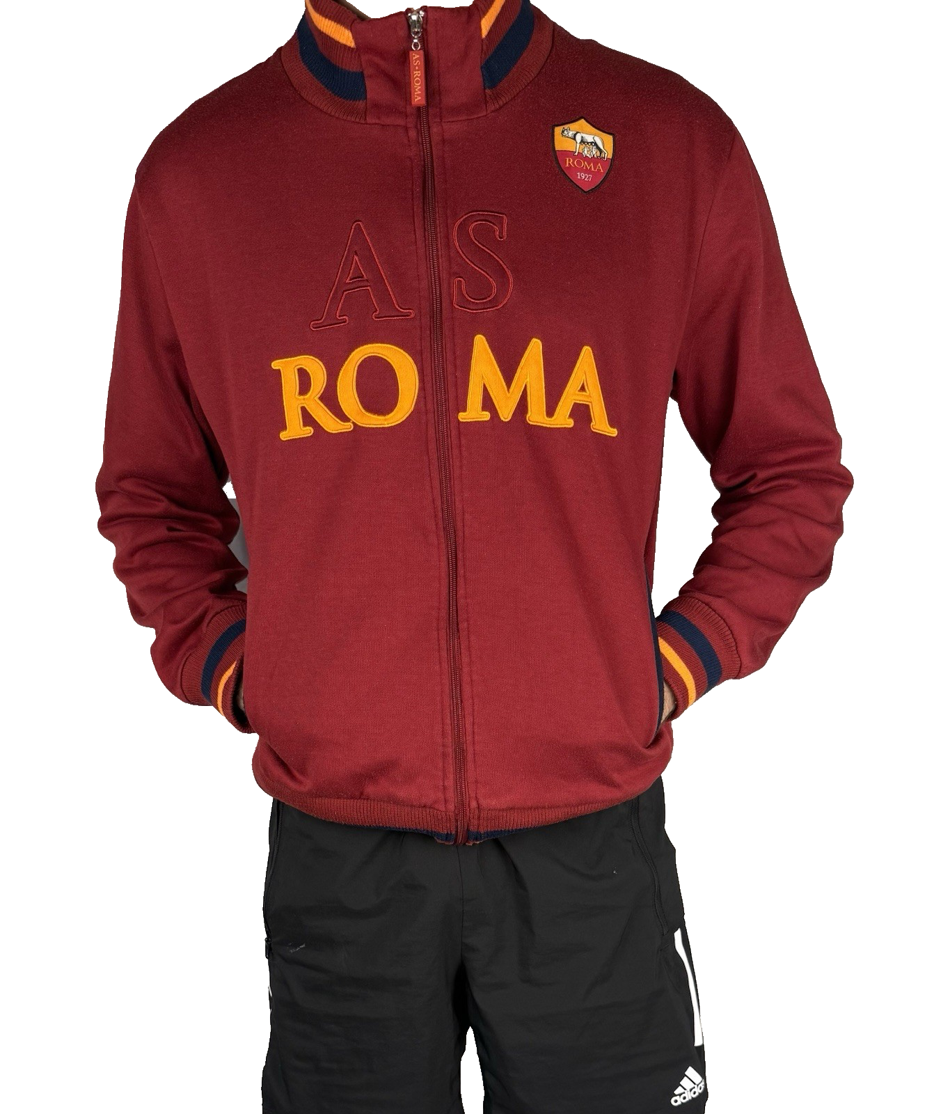 AS Roma Jacke – Rot Größe M Vintage