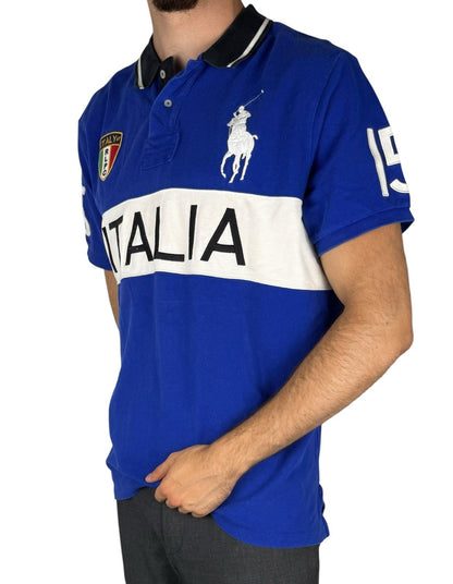 Polo Ralph Lauren Italien Polo Shirt – Big Pony, Blau, Größe XL