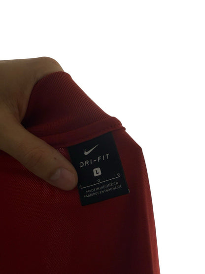 Vintage Nike Jacke Galatasaray – Rot, Größe L, Original Teamwear