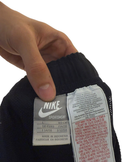 Vintage Nike Track Pants – Open-Leg mit verstellbarem Beinabschluss  Navy Blau L