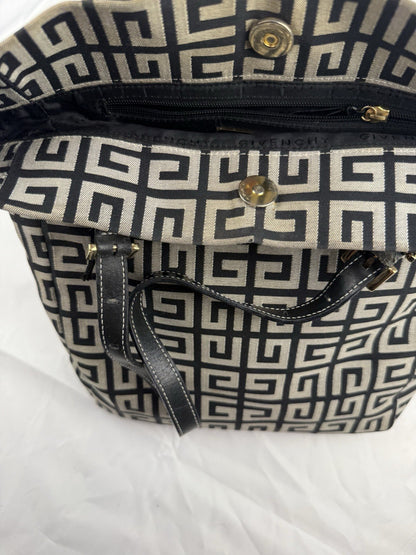 Vintage Givenchy Tasche – Canvas & Leder, Monogram, Top Zustand