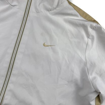 Nike Track Jacket – Weiß/Gold – Damen L (Baggy Fit) premium