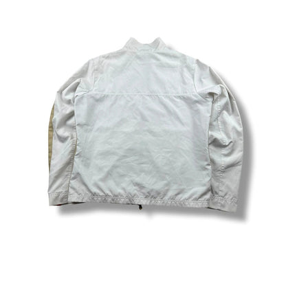 Nike Track Jacket – Weiß/Gold – Damen L (Baggy Fit) premium