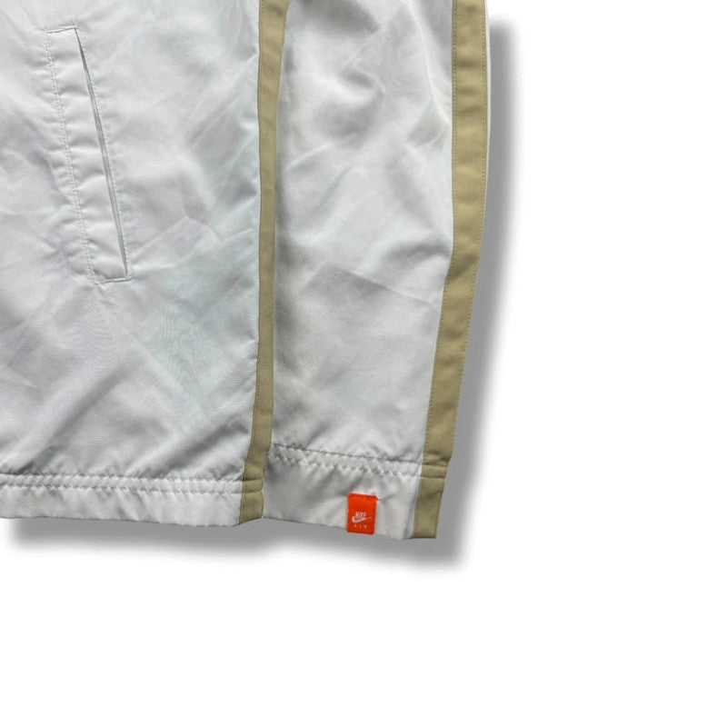 Nike Track Jacket – Weiß/Gold – Damen L (Baggy Fit) premium