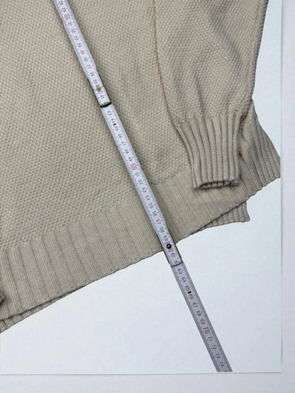 Premium Jogger – Beige – Grobstrick – Damen S
