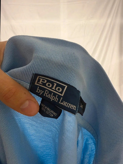 Ralph Lauren Polo Shirt Hellblau Kurzarm – Slimfit – Größe L