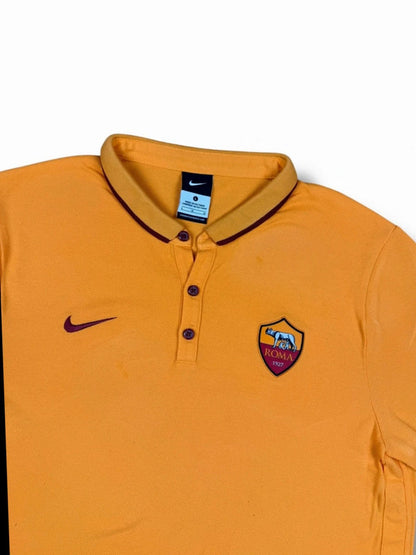AS Roma Polo Shirt – Orange – Nike – Größe L