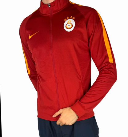 Vintage Nike Jacke Galatasaray – Rot, Größe L, Original Teamwear jasje - veste- giacca