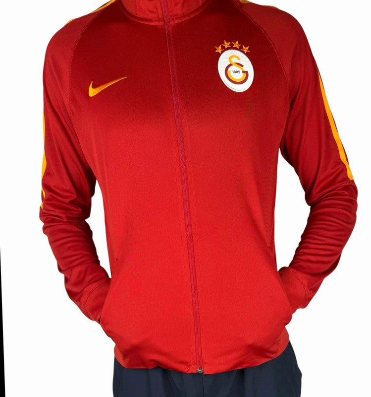 Vintage Nike Jacke Galatasaray – Rot, Größe L, Original Teamwear jasje - veste- giacca