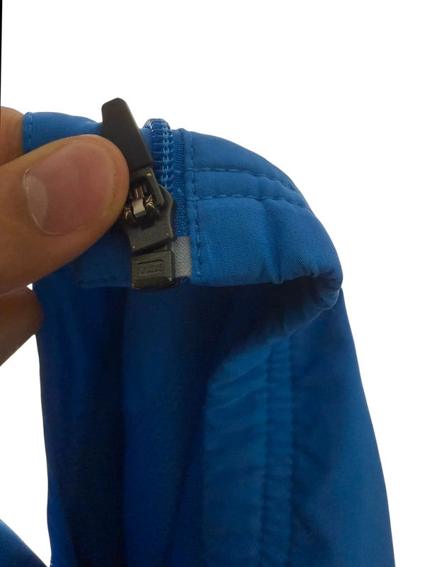 Vintage Nike Trackjacke – Hellblau & Schwarz, Größe M, 90s Look jasje - veste- giacca