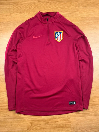 Atletico Madrid Trainingsjacke Quarterzip – Nike, Größe S, Burgunderrot jasje - veste- giacca