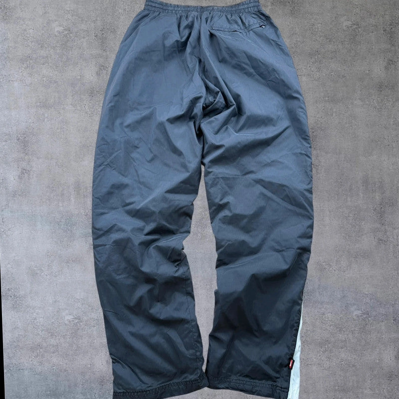 Nike Track Pants – Schwarz – Baggy Fit – Herren S – Nylon – Open Leg