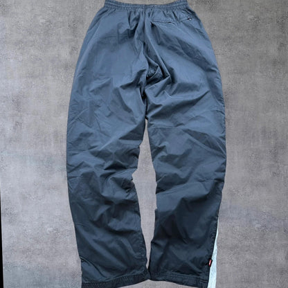 Nike Track Pants – Schwarz – Baggy Fit – Herren S – Nylon – Open Leg