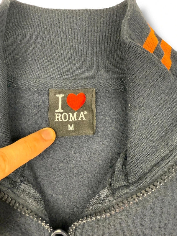 AS Roma Sweater – Schwarz / Orange – Größe S