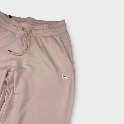 PUMA – Pinker Tracksuit mit silbernem Logo & Backprint – Größe S