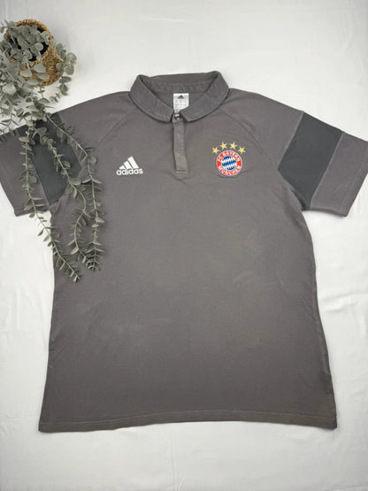 Adidas – FC Bayern München Polo Shirt – Grau – Größe XL
